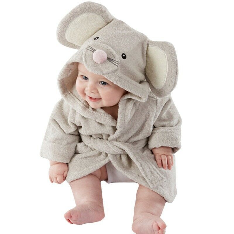 Baby Robe Animal Design with Hoodie